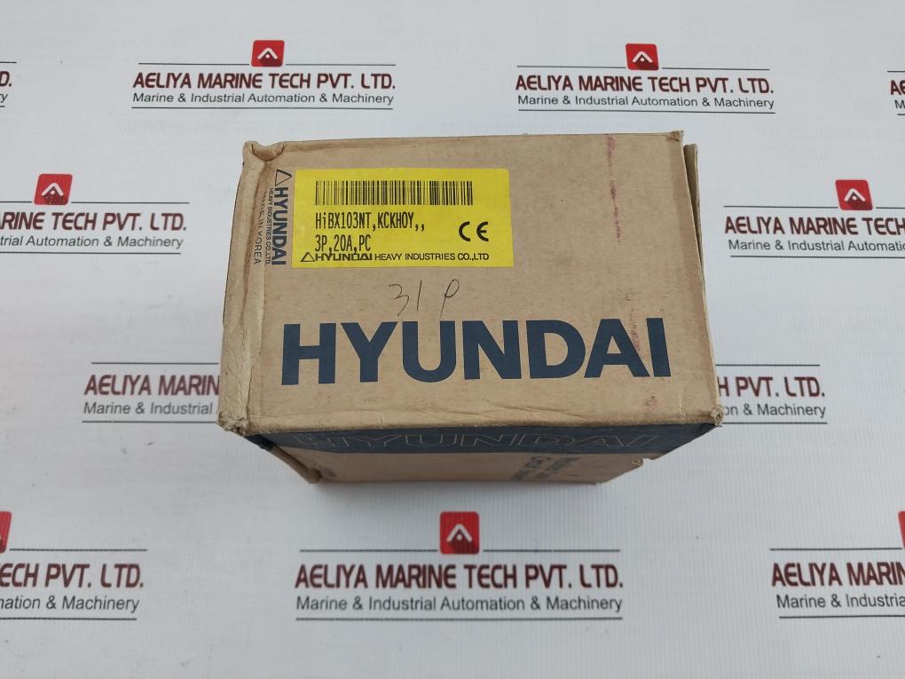 Molded Case Circuit Breaker Ac200-230V 50/60Hz Hyundai Hibx 103Nt