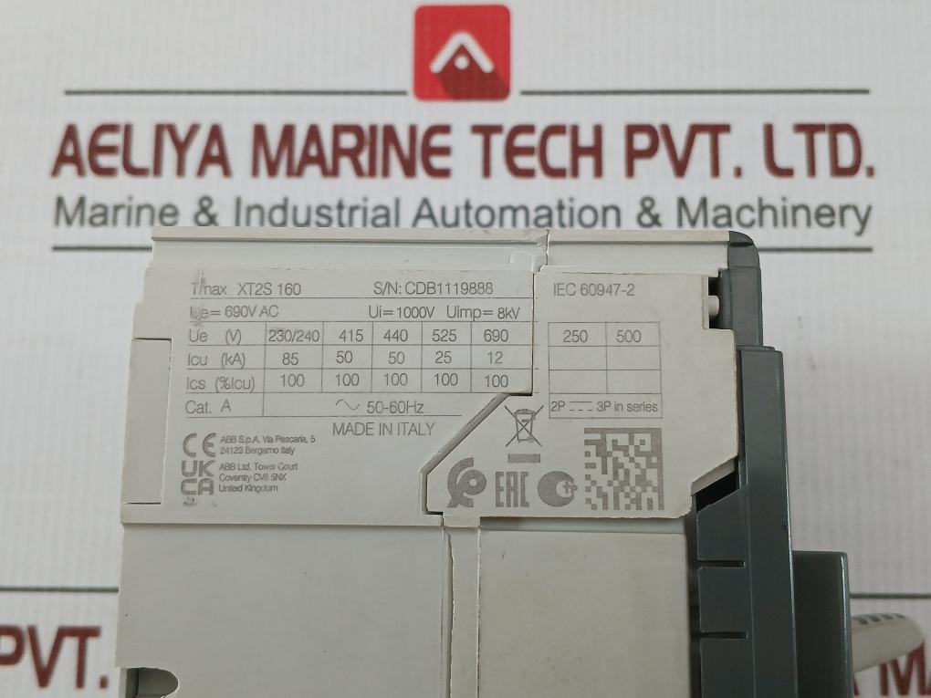 Molded Case Circuit Breakers 1Sda067802R1 Abb 50-60Hz