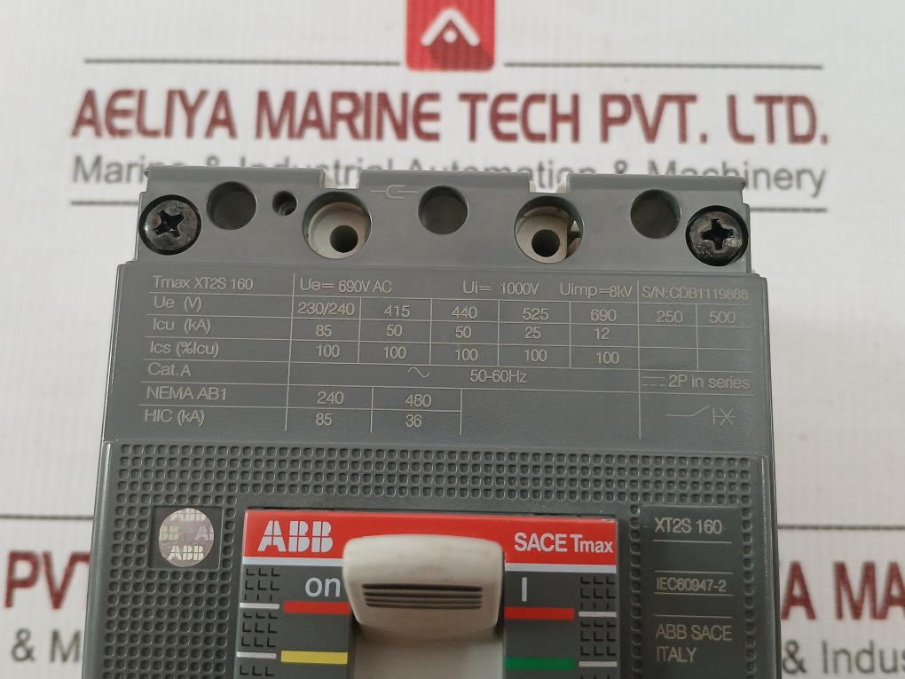 Molded Case Circuit Breakers 1Sda067802R1 Abb 50-60Hz