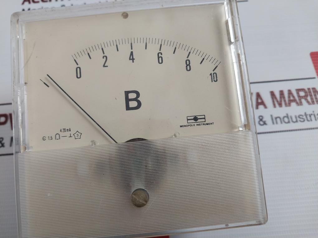 Monopole Instrument Analog Panel Meter 0-10 B 4.20Ma