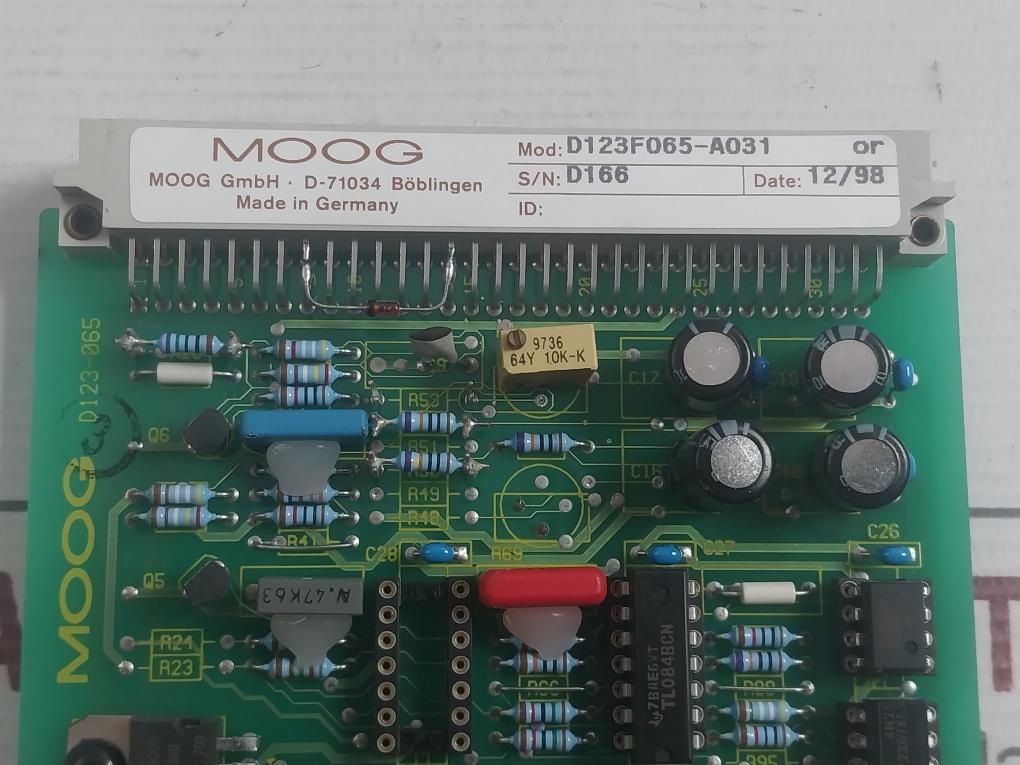 Moog D123F065-a031 Printed Circuit Board