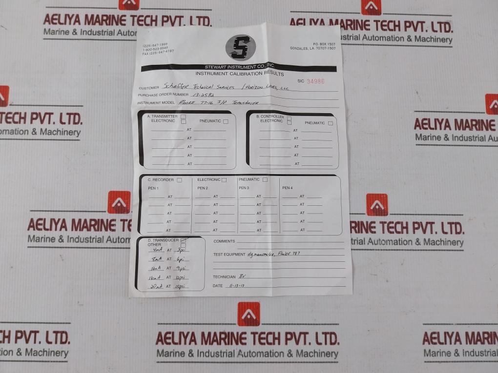 Moore 77-16 I/P Transducer 16Ma