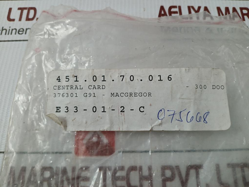 Motor Control Board 376299H03 Kone