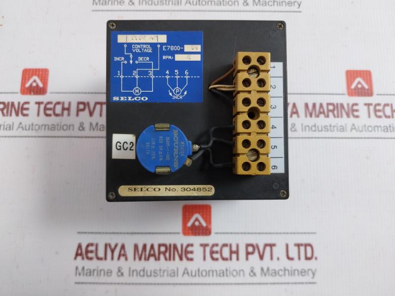 Motorized Potentiometer E7800-04 Selco 110V Ac