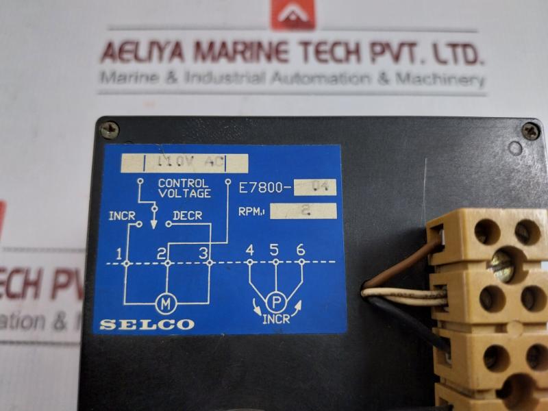 Motorized Potentiometer E7800-04 Selco 110V Ac