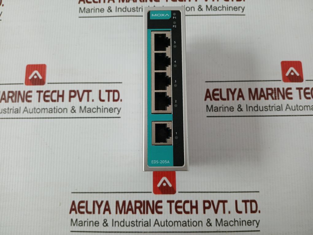 Moxa 5 Port Ethernet Switch Eds-205A Rev 2.1.0
