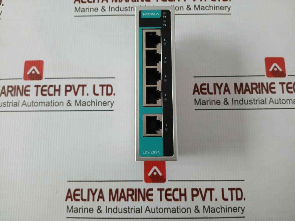 Moxa 5 Port Ethernet Switch Eds-205A Rev 2.1.0