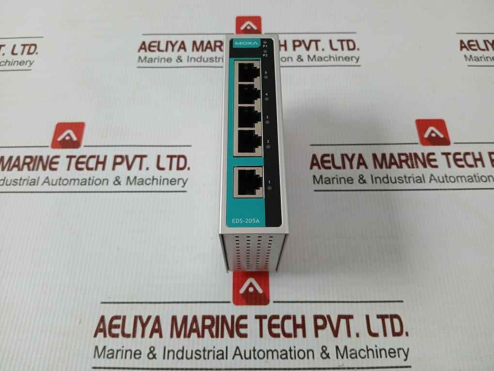 Moxa 5 Port Ethernet Switch Eds-205A Rev 2.1.0