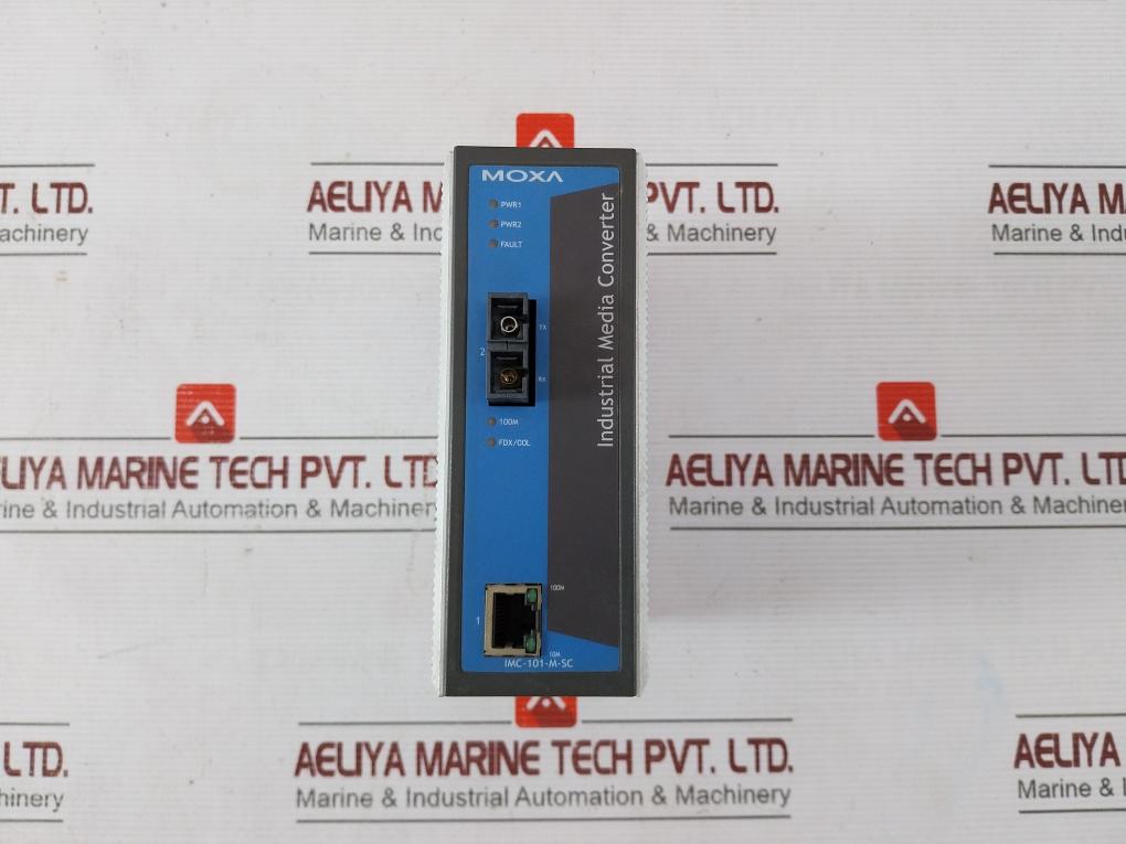 Moxa Imc-101-m-sc Industrial Media Converter 1201001011622 Rev: 2.3 12-48 Vdc