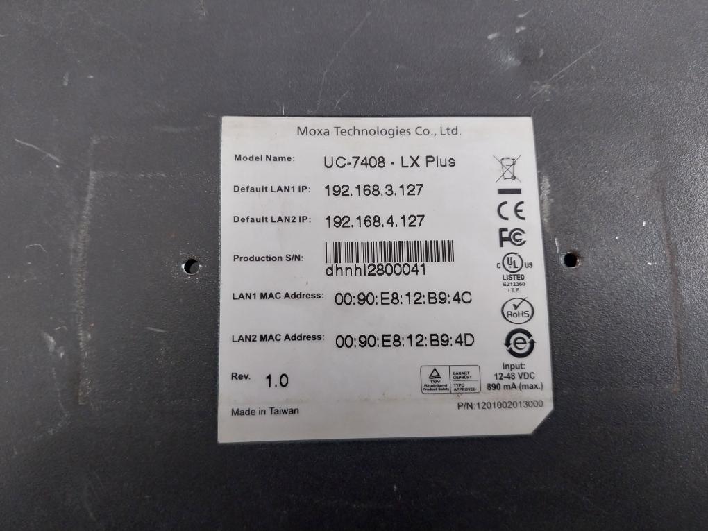 Moxa Technologies Uc-7408-lx Plus Univeral Communicator 12-48 Vdc