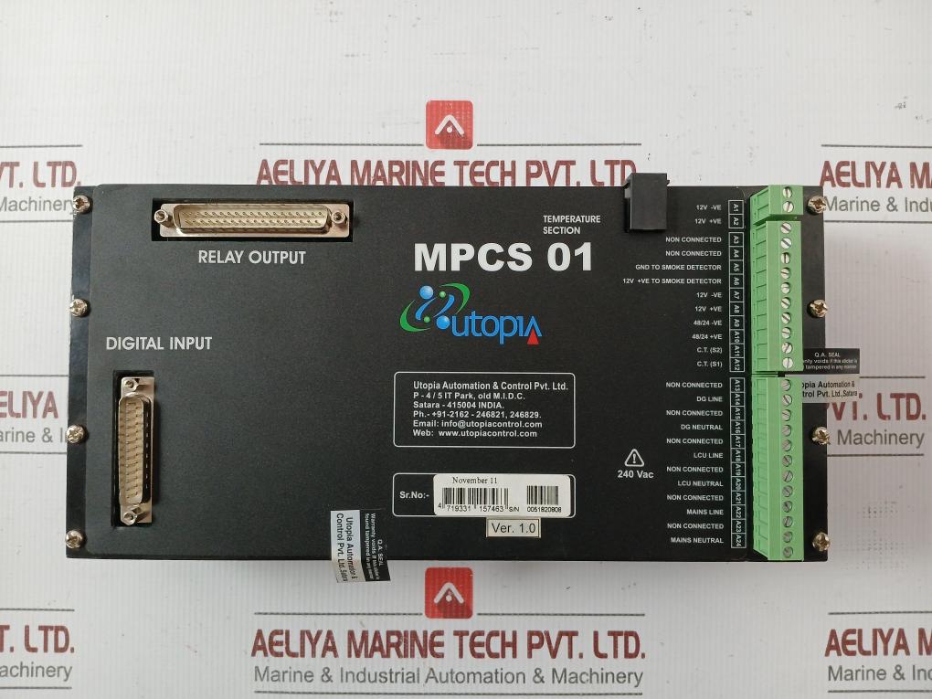 Mpcs 01 Generator Controller With Cable 240Vac 1Meter Utopia