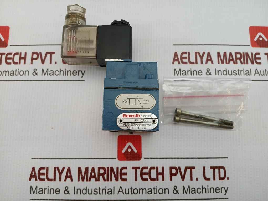 Mpm Pneumatic Directional Valve 3722250220 Rexroth 24V Dc 4.8 W