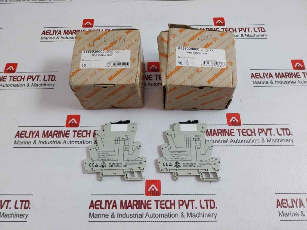 Mrs 230Vac 1Co Plug-in Relay And Socket 230Vac Weidmuller