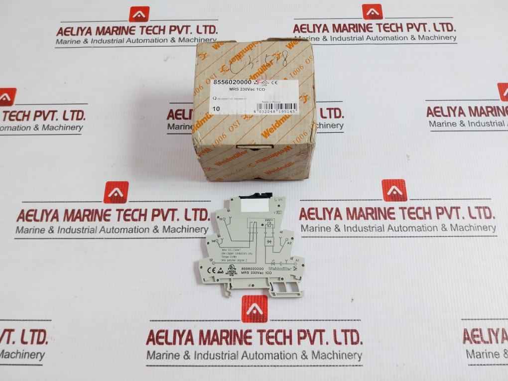 Mrs 230Vac 1Co Plug-in Relay And Socket 230Vac Weidmuller