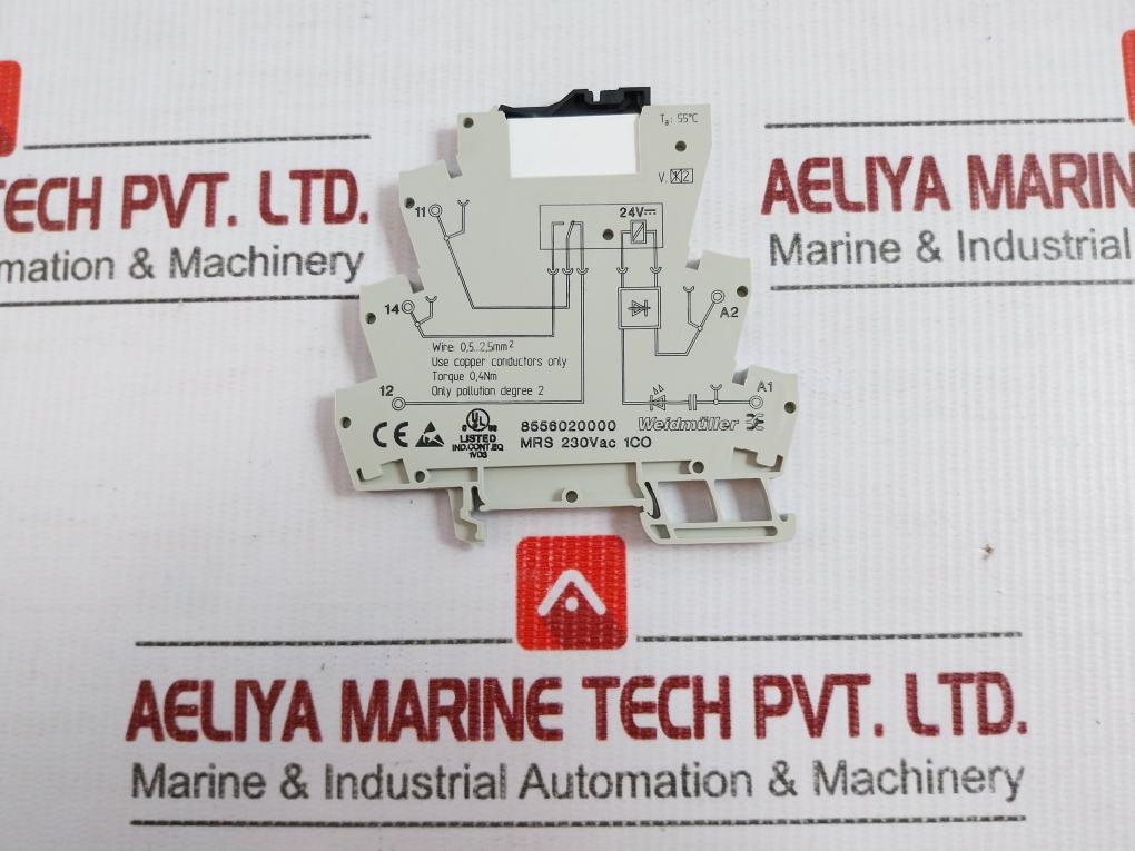 Mrs 230Vac 1Co Plug-in Relay And Socket 230Vac Weidmuller