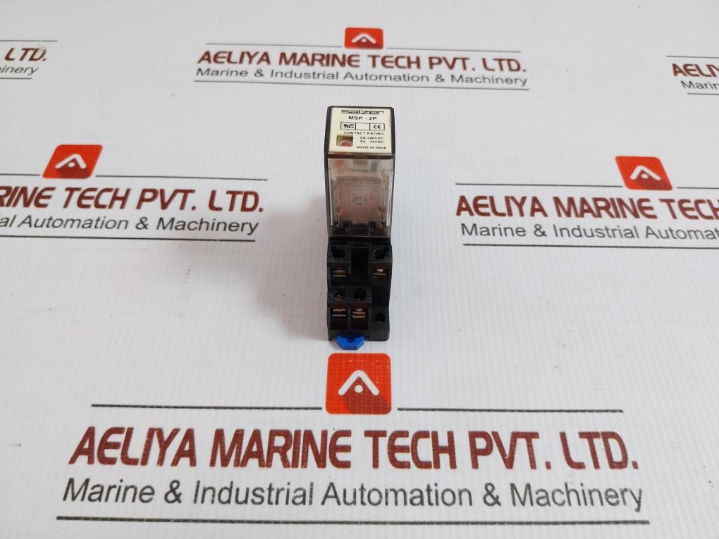 Msp 2P 240A Power Relay With Socket 240Vac Salzer
