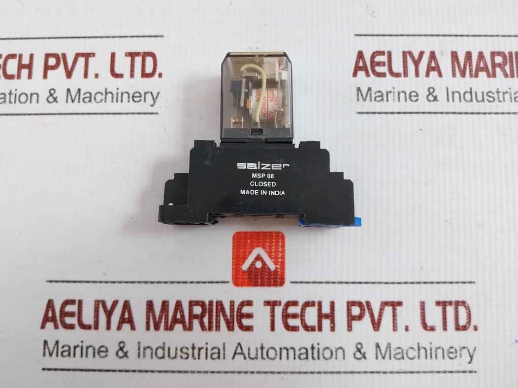 Msp 2P 240A Power Relay With Socket 240Vac Salzer