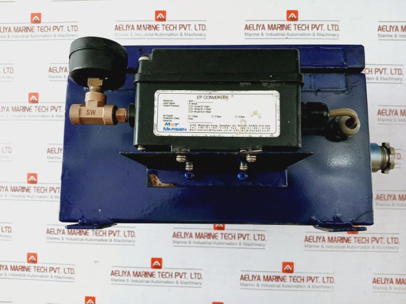 Mst Marsen V-con Pressure Gauge Valve Operating Viewer 0 To 0.3 Mpa 0 To 3 Bar