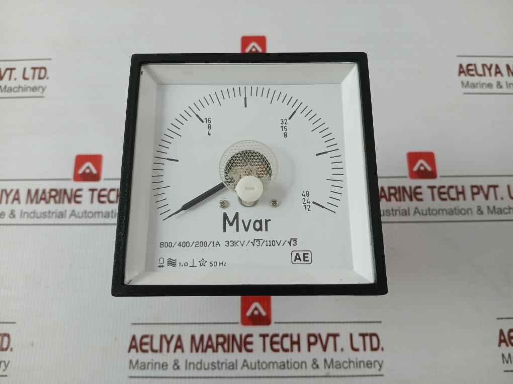Mt-varmeter-sq-96 Analog Power Meter By Automatic Electric