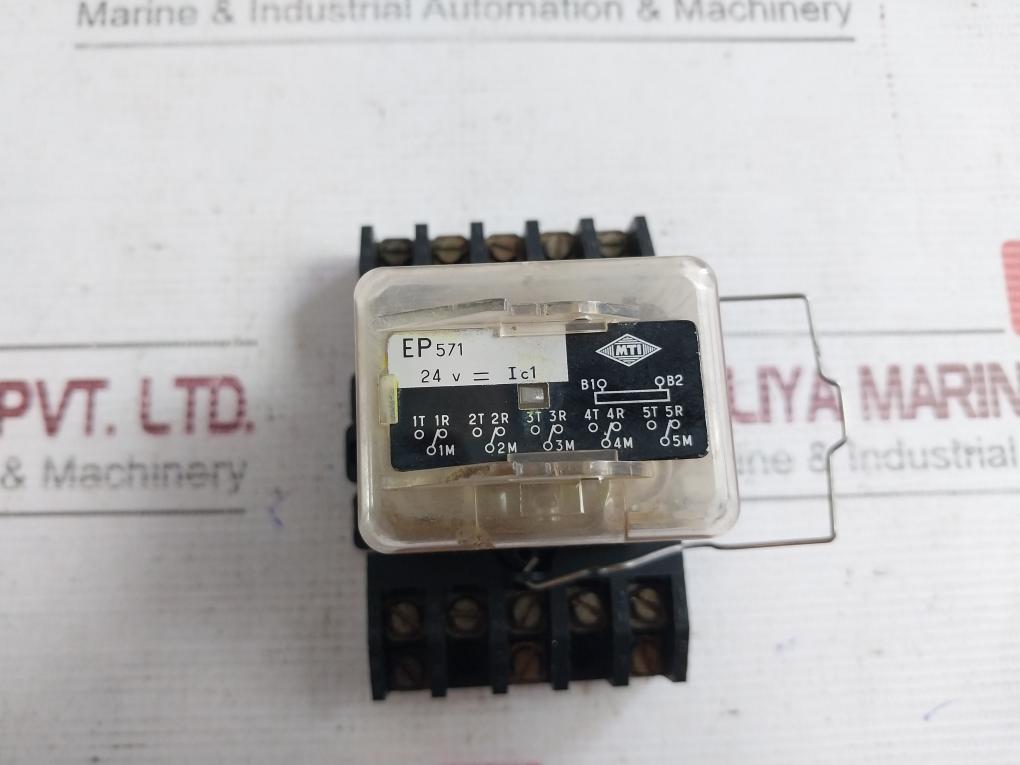Mti Ep 571 Instantaneous Relay With Socket Ic1 24V