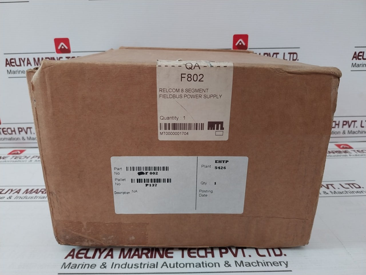 Mtl F802 Fieldbus Power Supply 7A Max 30Vdc, 580Ma Mt0000001704