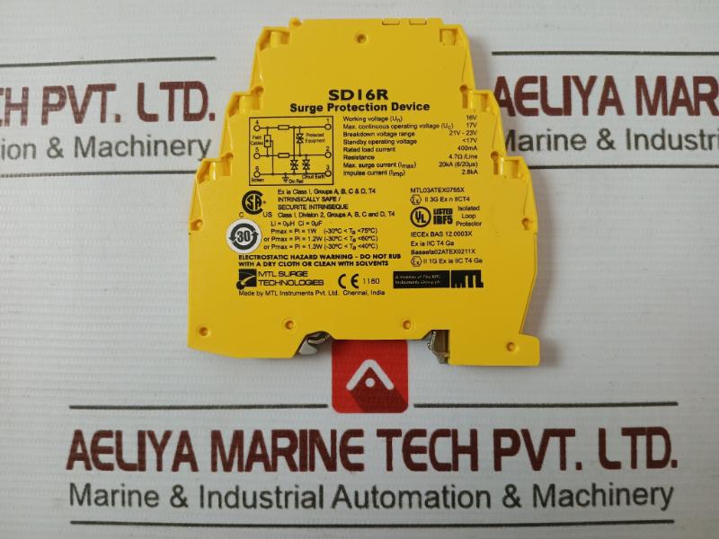 Mtl Sd16R Surge Protection Device 400Ma 20Ka 17V 3316412143 Mtl03Atex0755X