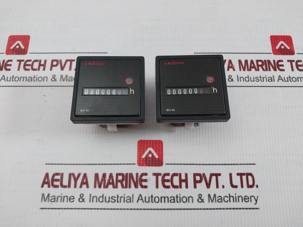 Muller 100-300V Dc Elapsed Time Counter Bg40.X7