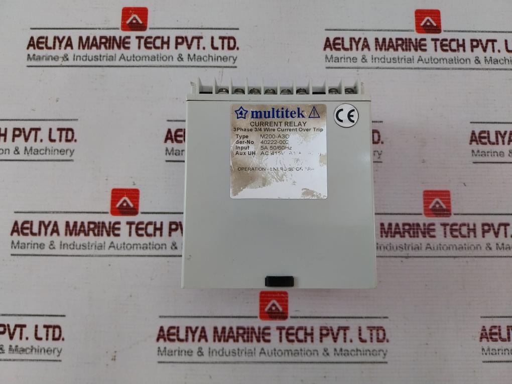 Multitek M200-a3O Current Relay 5A 50/60Hz