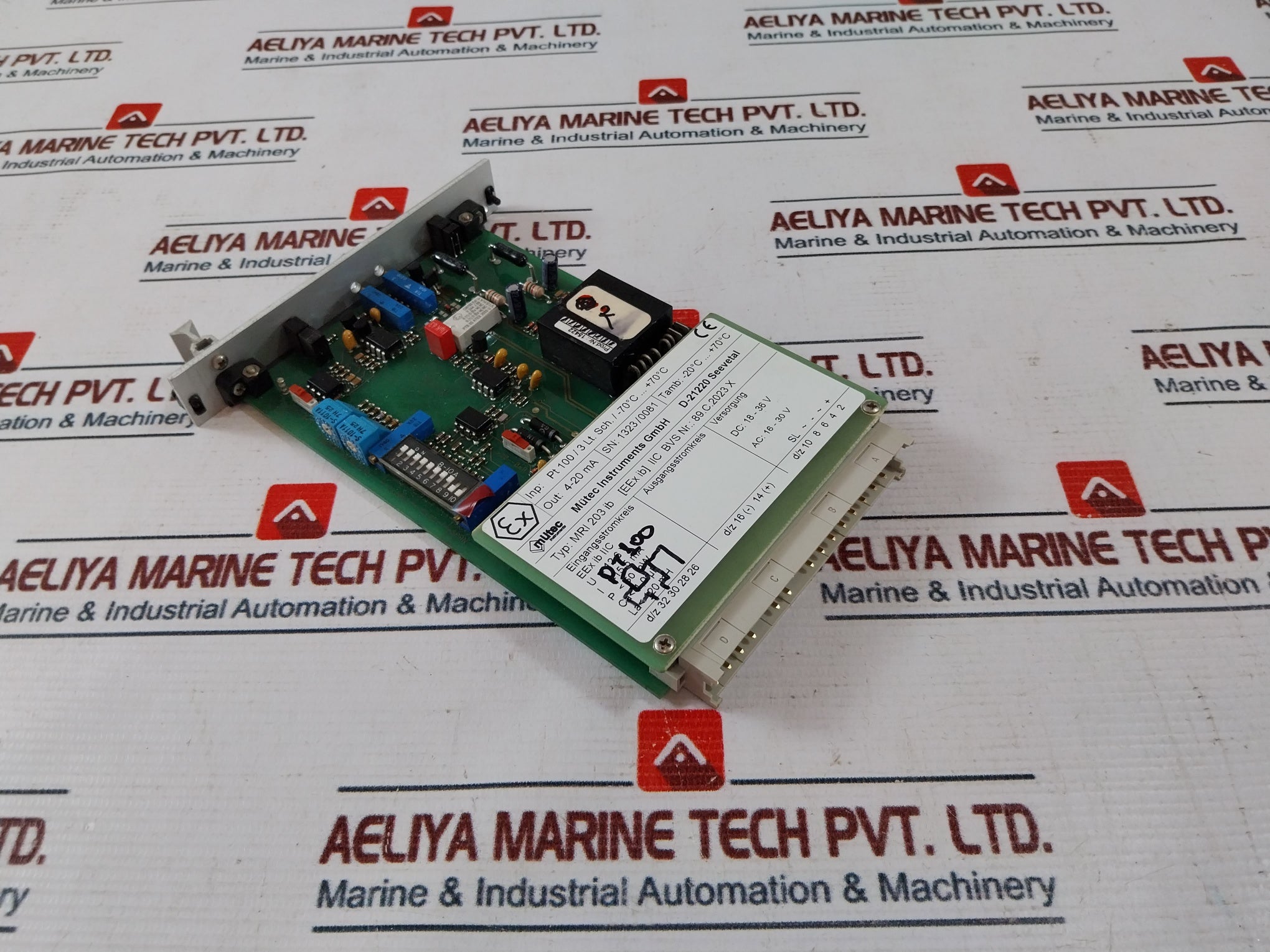 Mutec Mri203I Printed Circuit Board Ac 16-30V Dc 18-36V 4-20 Ma