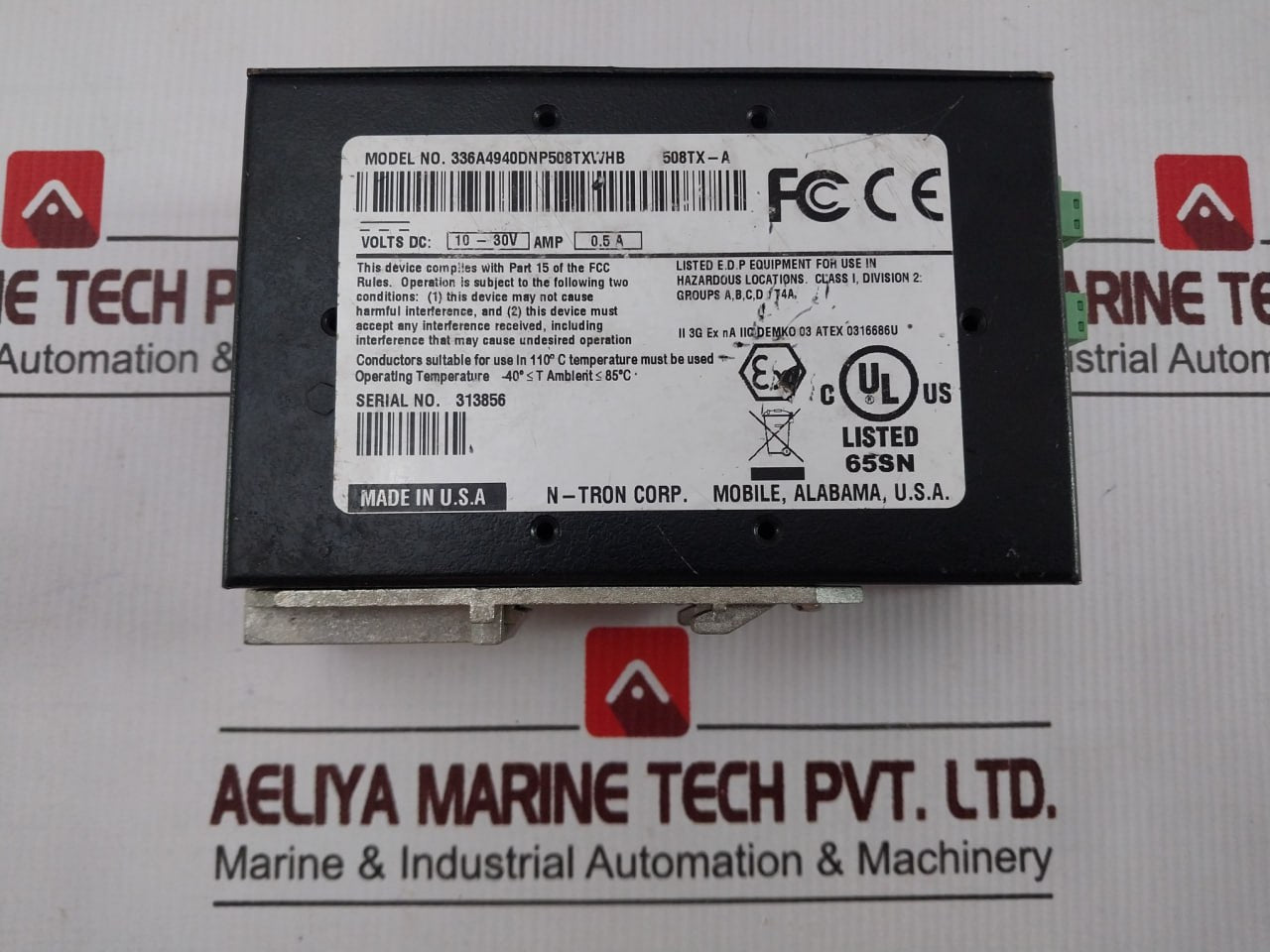 N-tron 508Tx-a Industrial Ethernet Switches 336A4940Dnp508Txwhb 10-30V Dc