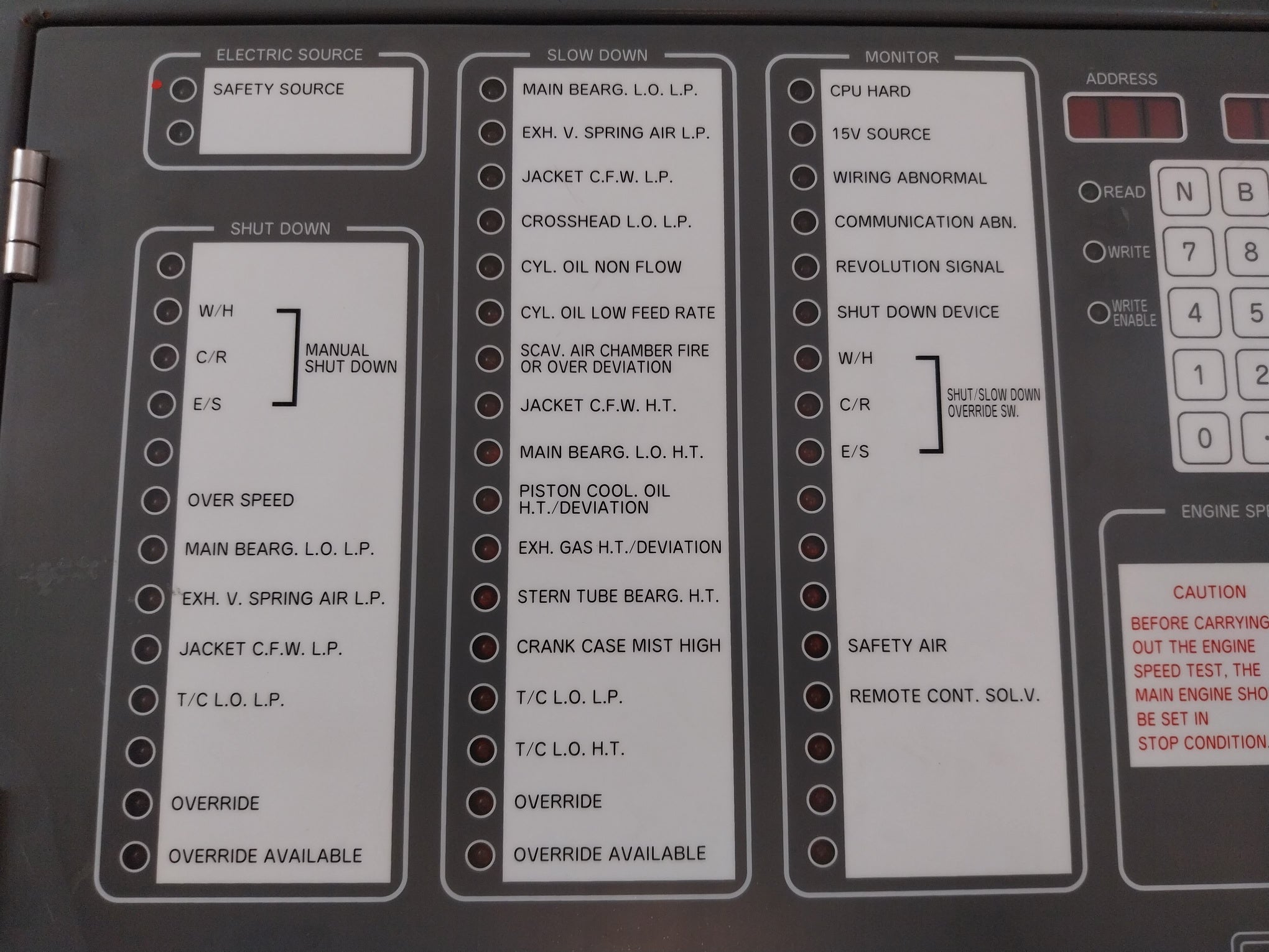 Nabco M-800-ii Main Engine Remote Control System Upc2270Agr