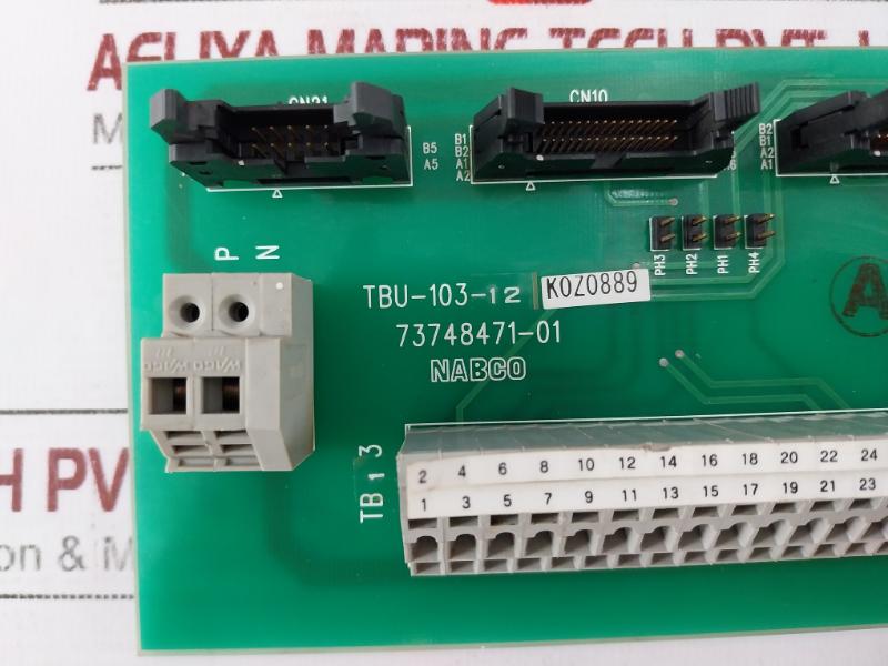 Nabco Tbu-103-12 Printed Circuit Board 73748471-01 K0z0889