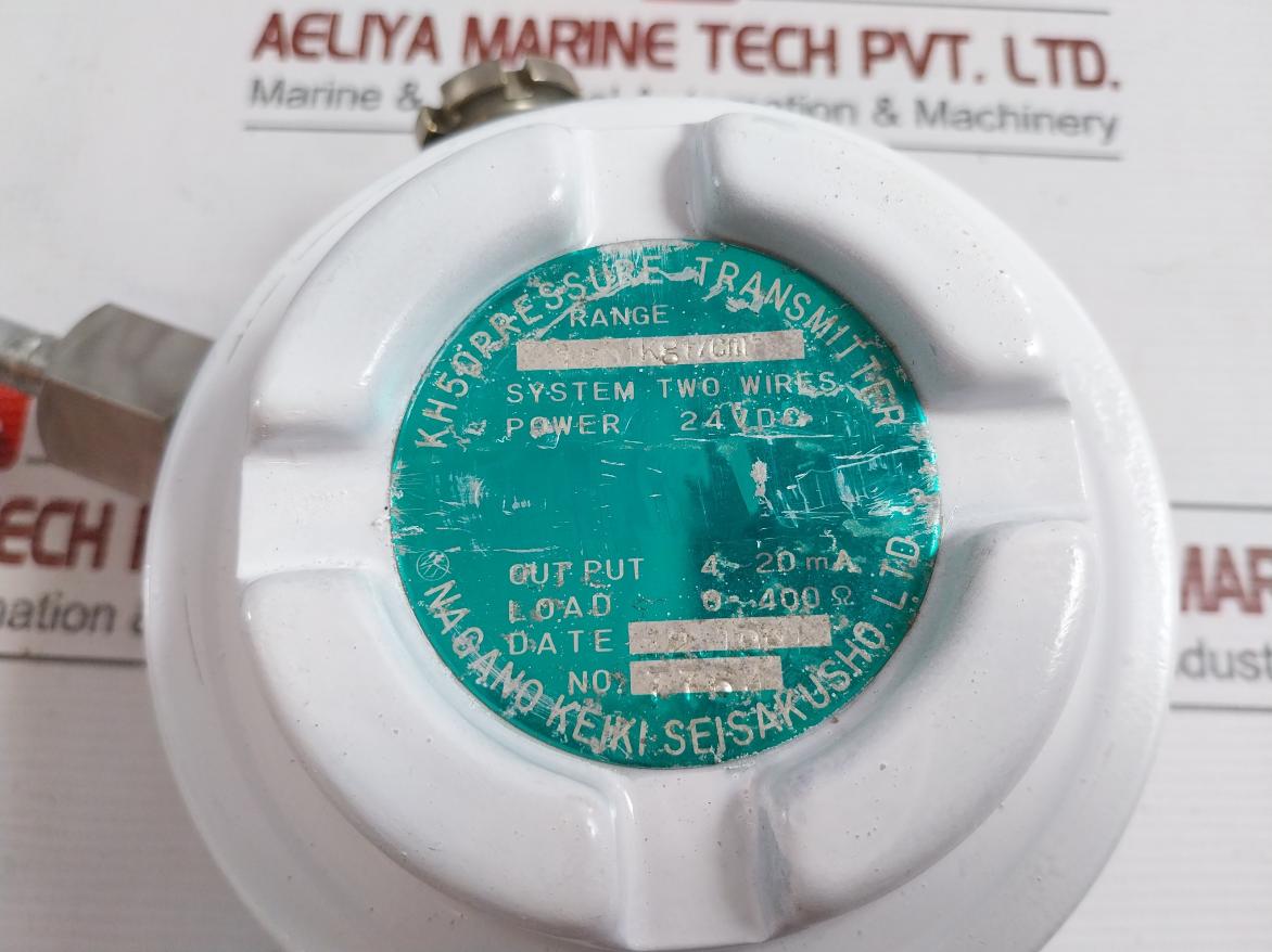 Nagano Keiki 0-400Ω Kh50 Pressure Transmitter 24 Vdc