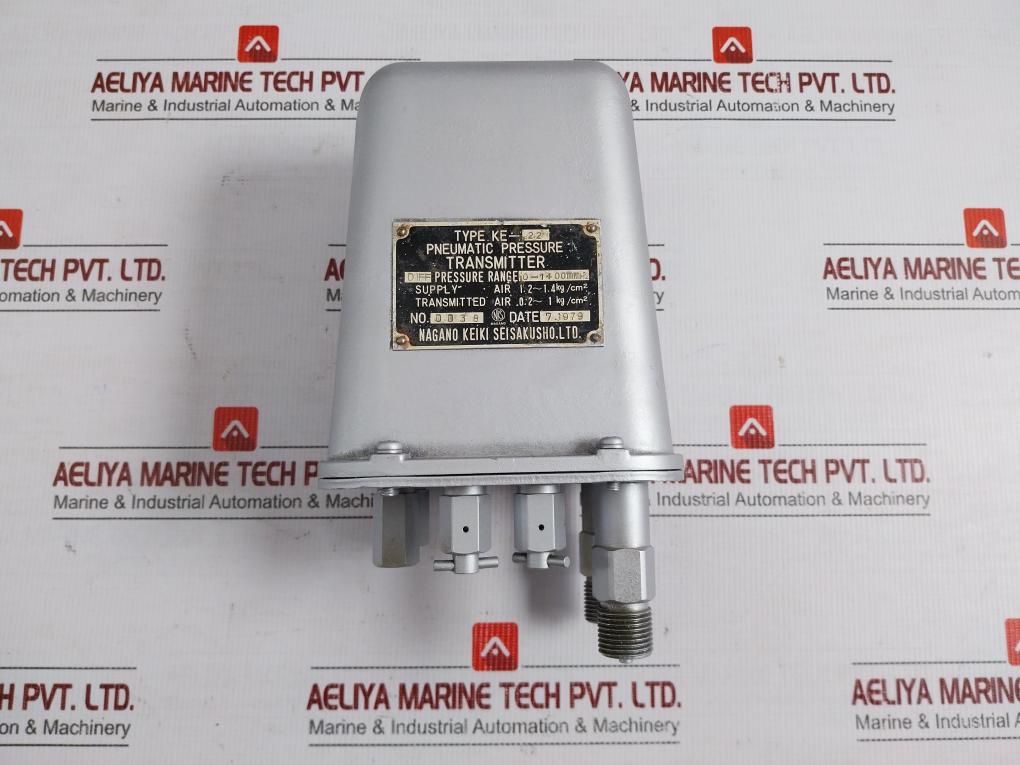 Nagano Keiki 0.2-1 Kg/Cm2 0-1400 Mmh2O Pneumatic Pressure Transmitter Ke-22