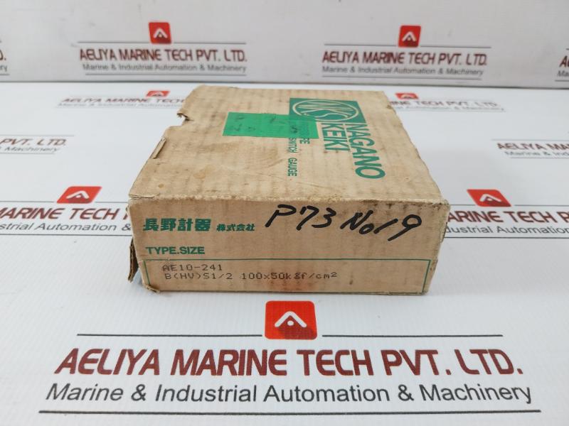 Nagano Keiki 0 To 50 Kgf/Cm2 Pressure Gauge Ae10-241