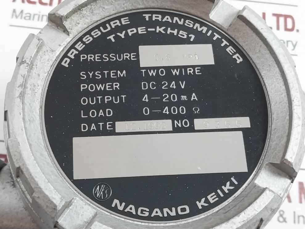 Nagano Keiki Kh51 Pressure Transmitter 0.8 Mpa