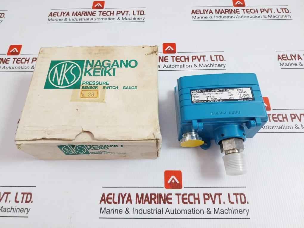 Nagano Keiki Pressure Transmitter 24V Dc 4-20Ma Dc, Kh55