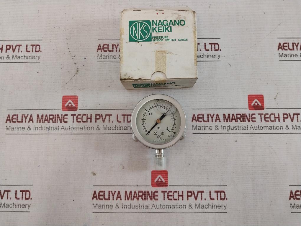 Nagano Keiki Seisakusho H304707 Pressure Sensor Switch Gauge 0-1.5 Mpa