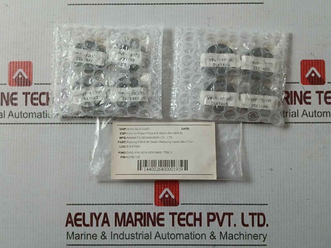 Nakakita K3150.130 Control Valve Gasket & Packing Kit 60k/9.5k Kd016469