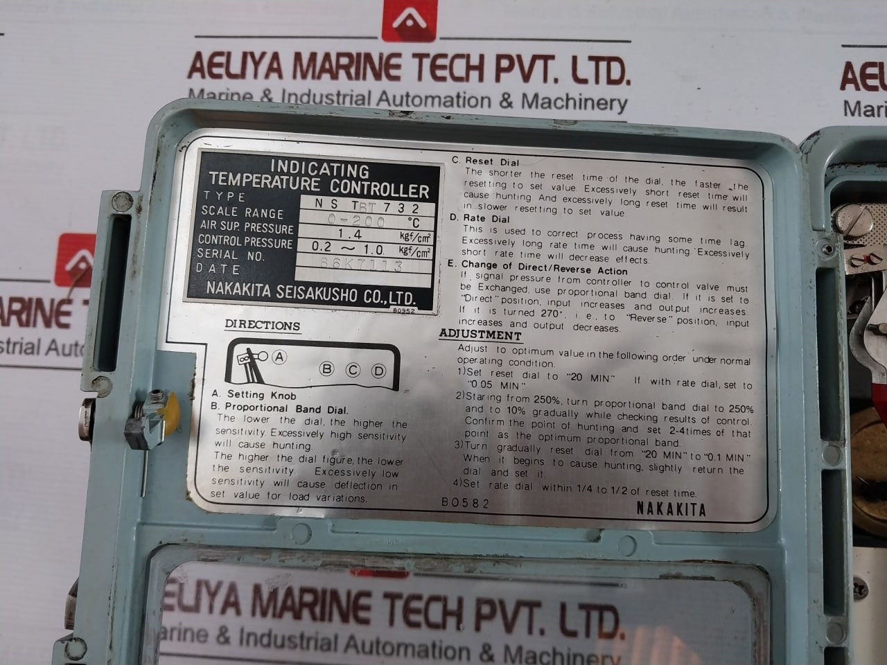 Nakakita Ns Tbt 732 Temperature Controller 0-200C 1.4 Kgf/Cm2