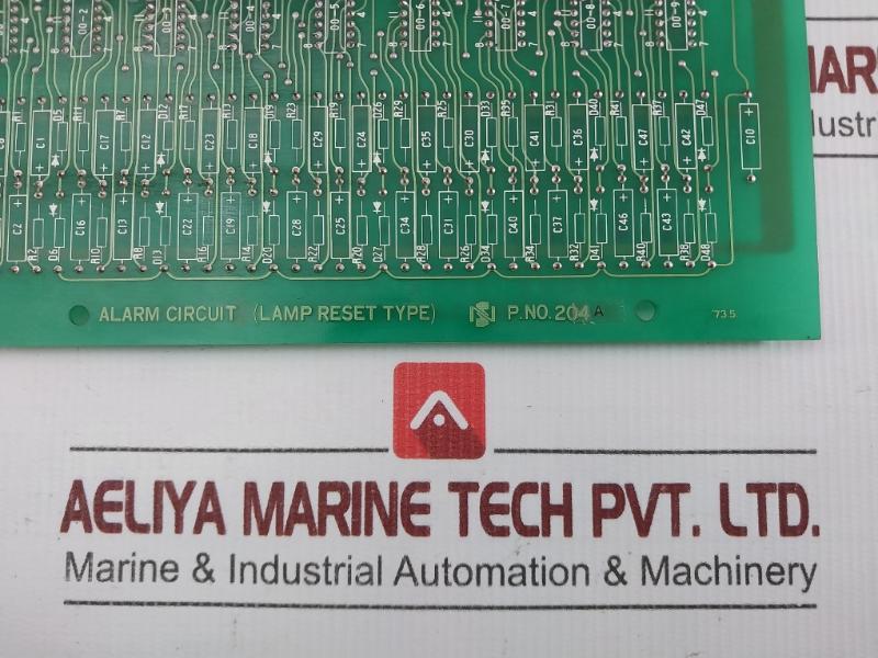 204A Alarm Circuit(Lamp Reset Type) Board Nakakita Seisakusho