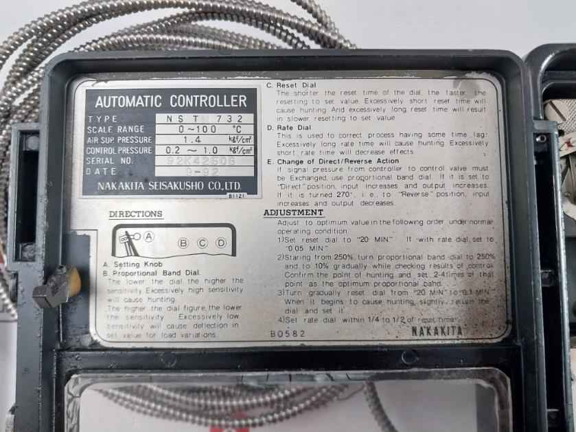 Nakakita Seisakusho Nstm732 Automatic Temperature Controller 0-1.5 Kgf/Cm2