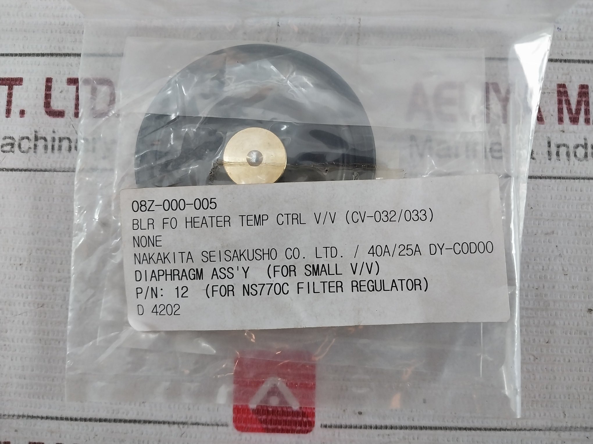 Nakakita Seisakusho Scs-24 Valve & Stem, Screen, Diaphragm, Gasket Packing Set