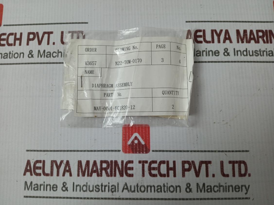 Nakakita Seisakusho May-0001-kc1820-12 Diaphragm Assembly