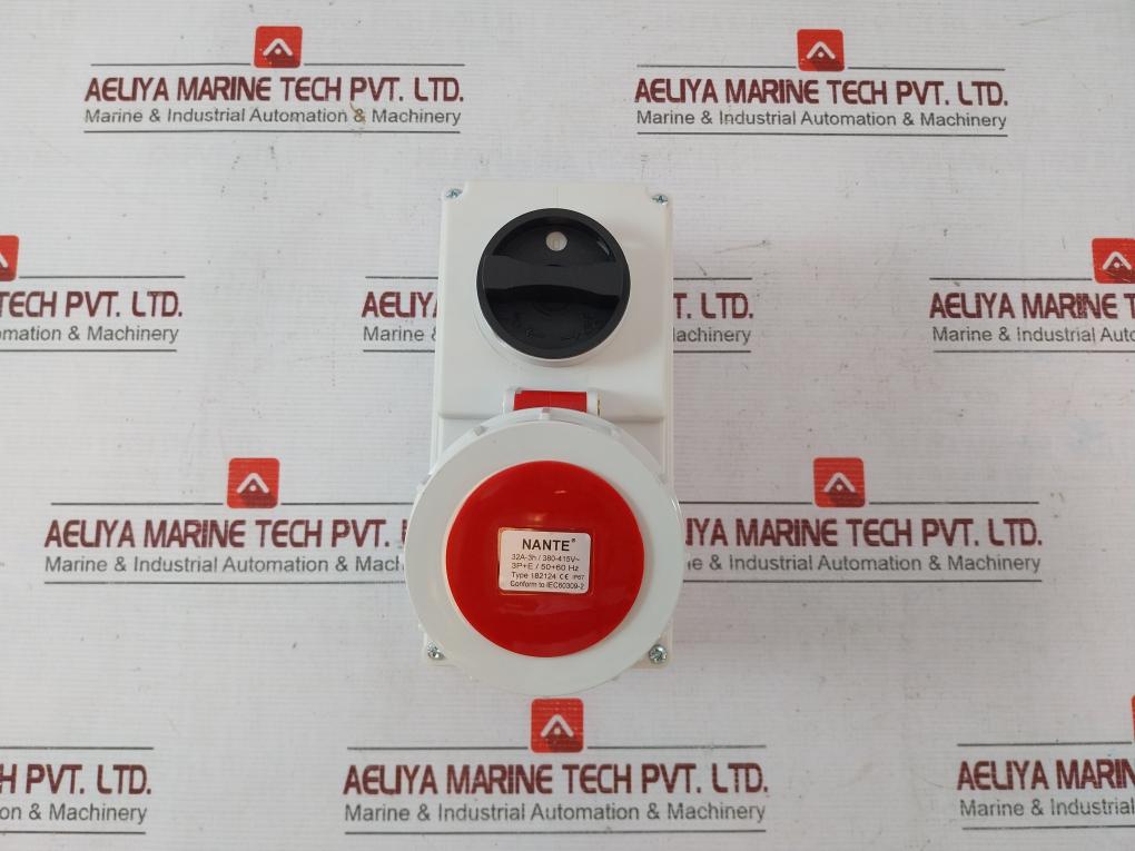 Nante 182124 Socket Plug Ip67 32A-3H/380-415V- 3P+E/50+60Hz Iec60309-2