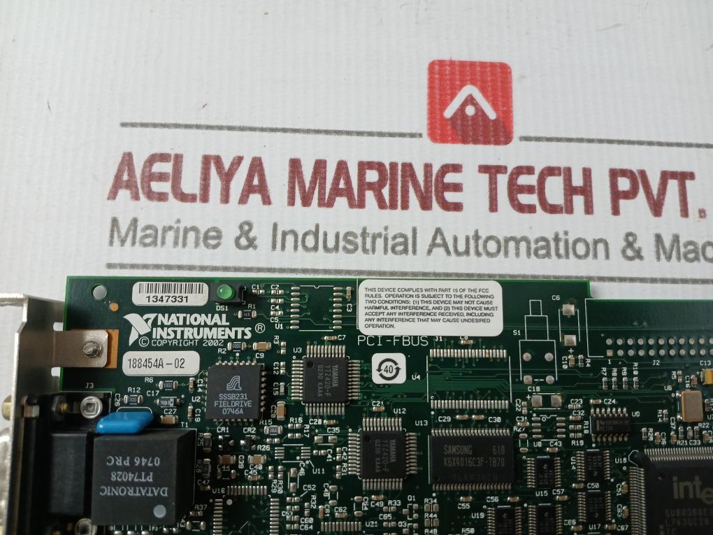 National Instruments 188454A-02 Pci-fbus Fieldbus Interface Device 1347331
