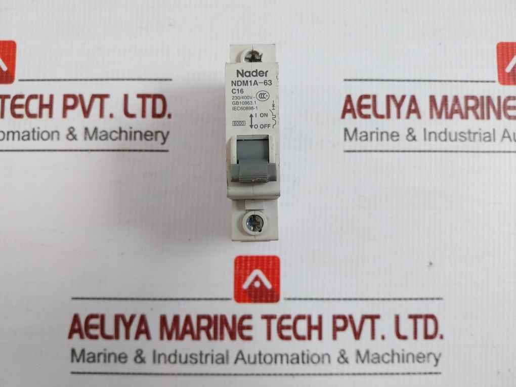 Ndm1A-63 Circuit Breaker 230/400V Ac 16A 6000 A Nader