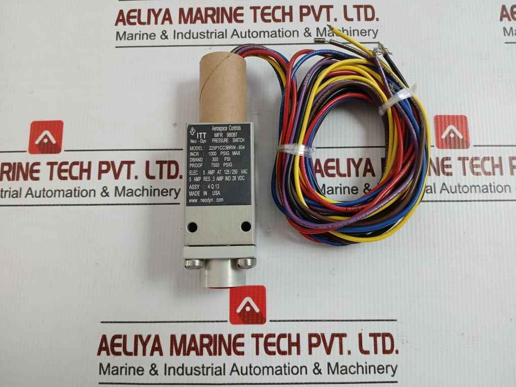 225P1Cc3Brw-834 Pressure Switch Itt Neo-dyn 125/250V Ac