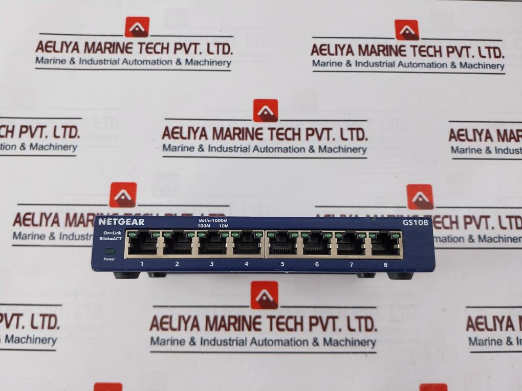 Netgear Gs108V4 8-port Gigabit Ethernet Switch 12V 0.5A