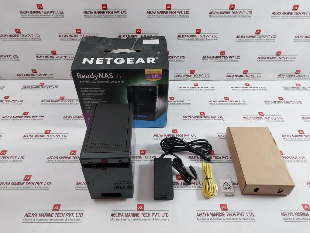 Netgear Rn21400-100Ins 4 Bay Network Attached Storage 12 V Dc, 7 A Max